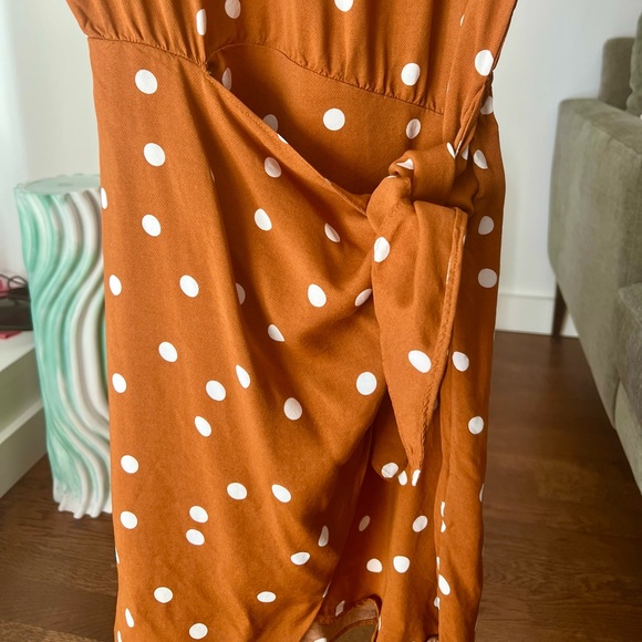 &Other Stories Polka Dot Wrap Mini Dress - Picture 6 of 8